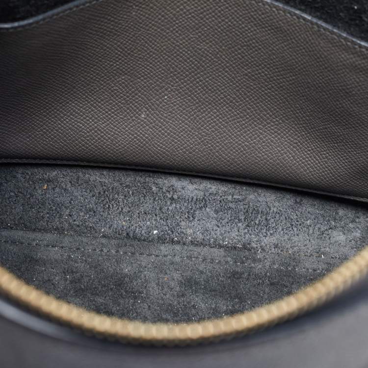 Pre Owned Celine Grey Leather Mini Belt Top Handle Bag