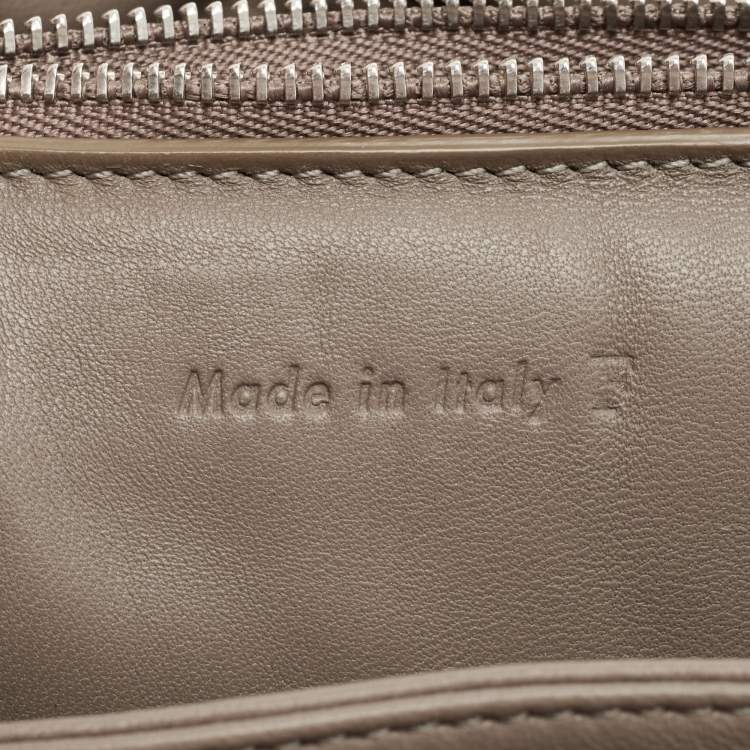 Pre Owned Celine Grey Leather Cartable Pillow Top Handle Bag