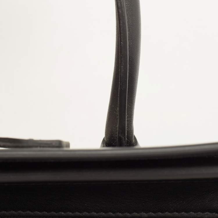 Pre Owned Celine Multicolor Nubuck and Leather Nano Luggage Tote