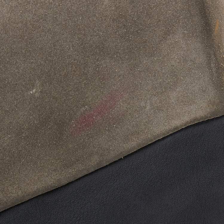 Pre Owned Celine Tricolor Leather And Suede All Soft Shoulder Bag 