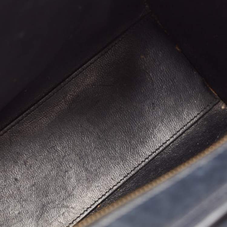 Pre Owned Céline Tri Color Leather and Nubuck Nano Luggage Tote