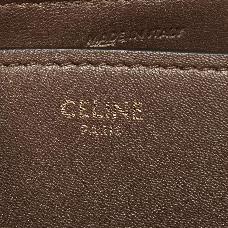 Pre Owned Celine Black/Cream Lizard Medium Classic Box Shoulder Bag