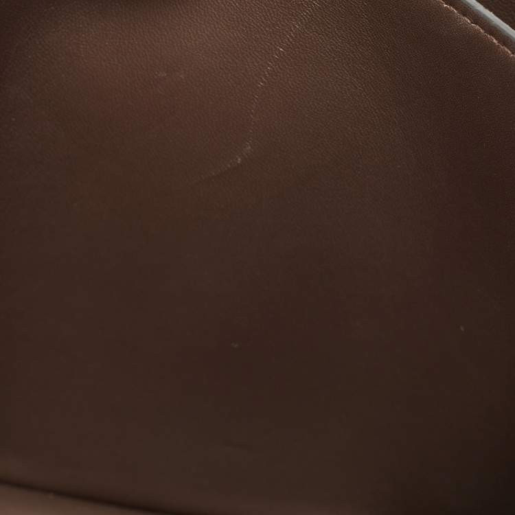 Pre Owned Celine Black/Cream Lizard Medium Classic Box Shoulder Bag