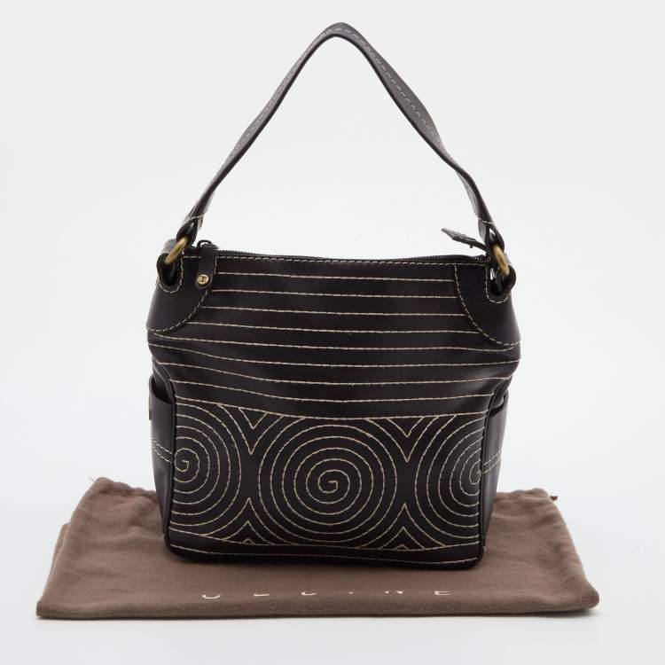 Pre Owned Celine Brown Leather Bucket Bag