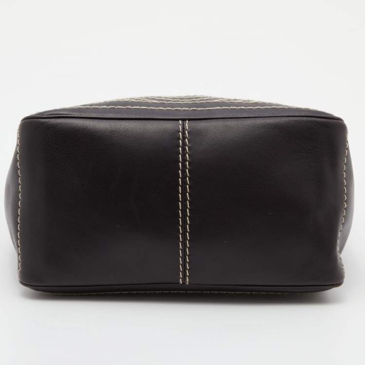 Pre Owned Celine Brown Leather Bucket Bag