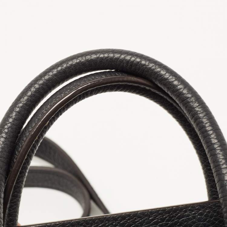 Pre Owned Celine Black Leather Nano Luggage Tote