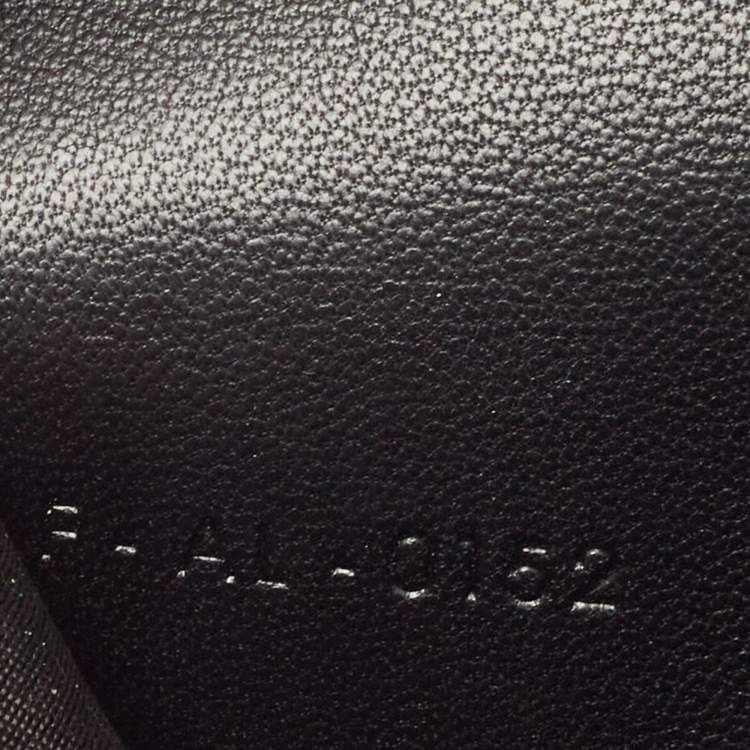 Pre Owned Celine Black Leather Logo Flap Continental Wallet