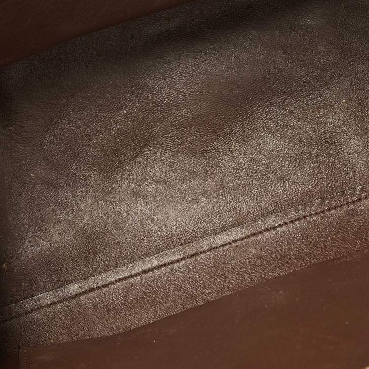 Pre Owned Celine Tri Color Python and Suede Medium Trapeze Top Handle Bag