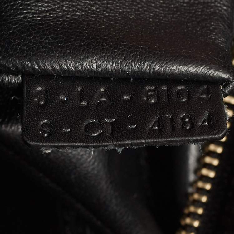 Pre Owned Celine Tri Color Leather Micro Luggage Tote