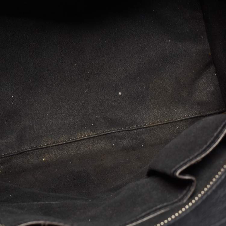Pre Owned Celine Black Leather Mini Luggage Tote