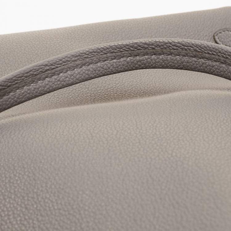 Pre Owned Celine Grey Leather Medium Tassel Phantom Cabas Tote