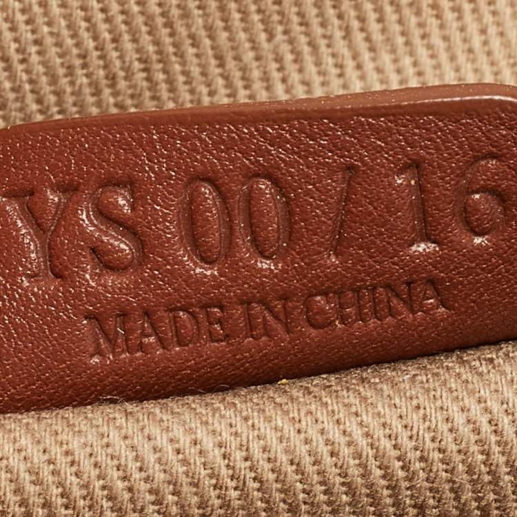 Pre Owned Celine Beige/Tan Macadam Canvas and Leather Boogie Tote