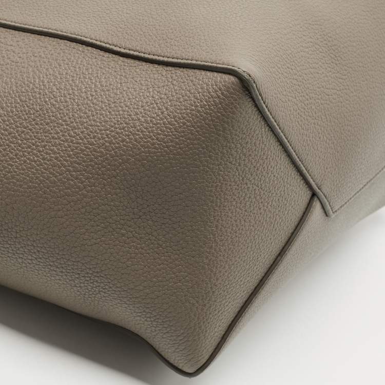 Pre Owned Celine Grey Leather Small Cabas Phantom Tote