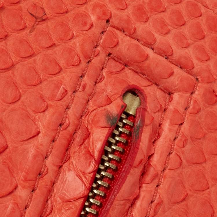 Pre Owned Celine Red Python Medium Phantom Luggage Tote