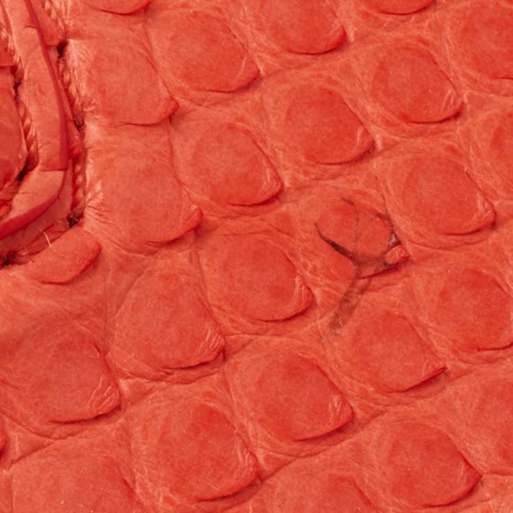 Pre Owned Celine Red Python Medium Phantom Luggage Tote