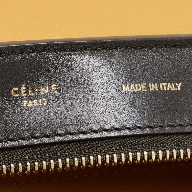 Pre Owned Celine Tricolor Suede and Leather Medium Trapeze Bag