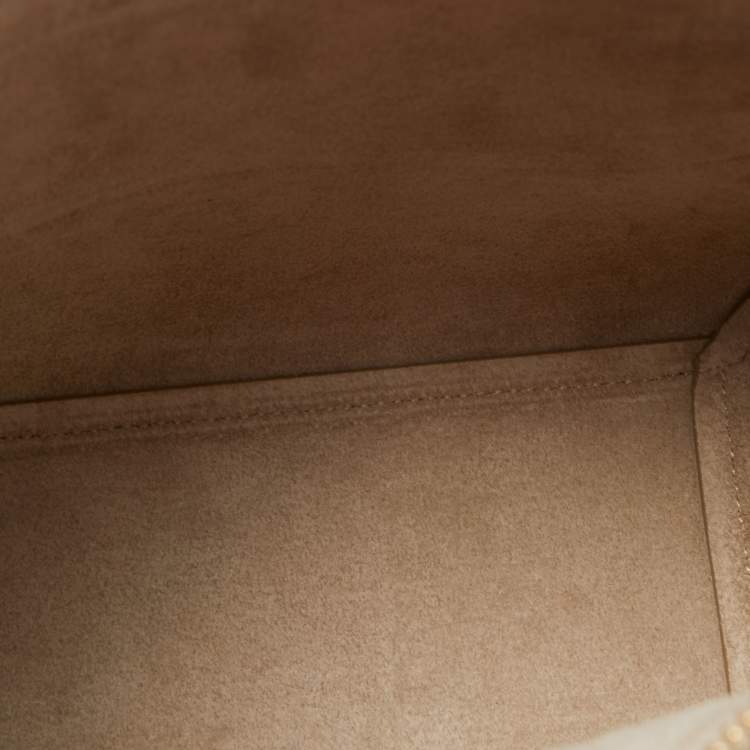 Pre Owned Celine Beige Leather Micro Belt Bag