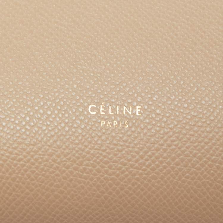Pre Owned Celine Beige Leather Micro Belt Bag