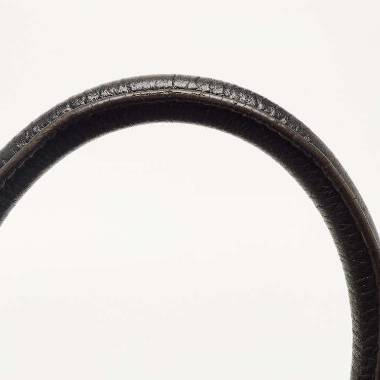 Pre Owned Celine Black Leather Medium Phantom Luggage Tote