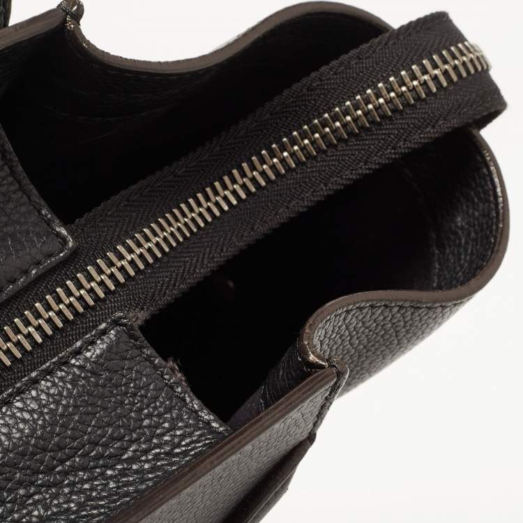 Pre Owned Celine Black Leather Medium Phantom Luggage Tote