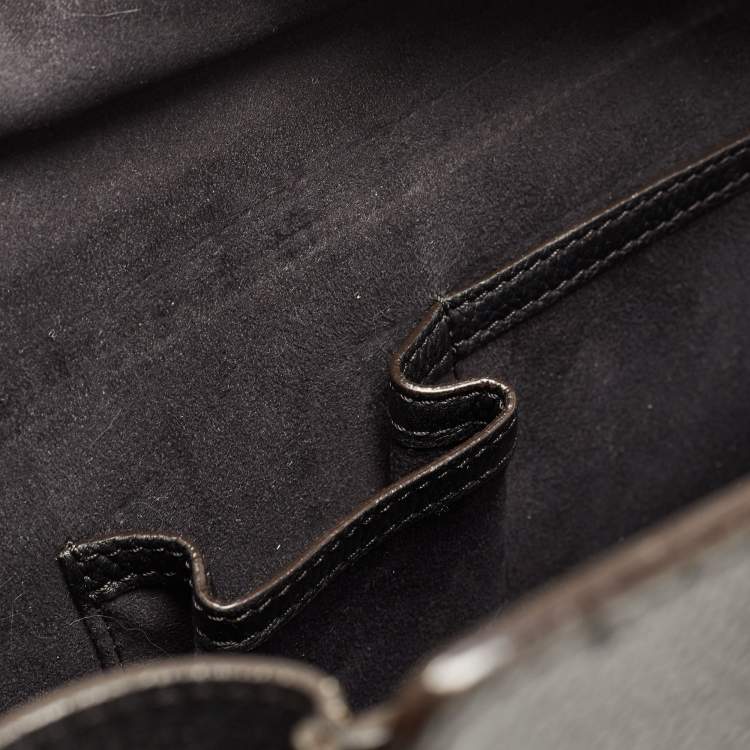 Pre Owned Celine Black Leather Medium Phantom Luggage Tote