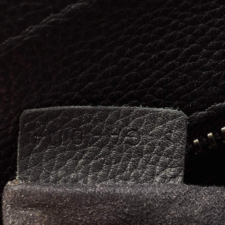 Pre Owned Celine Black Leather Medium Phantom Luggage Tote