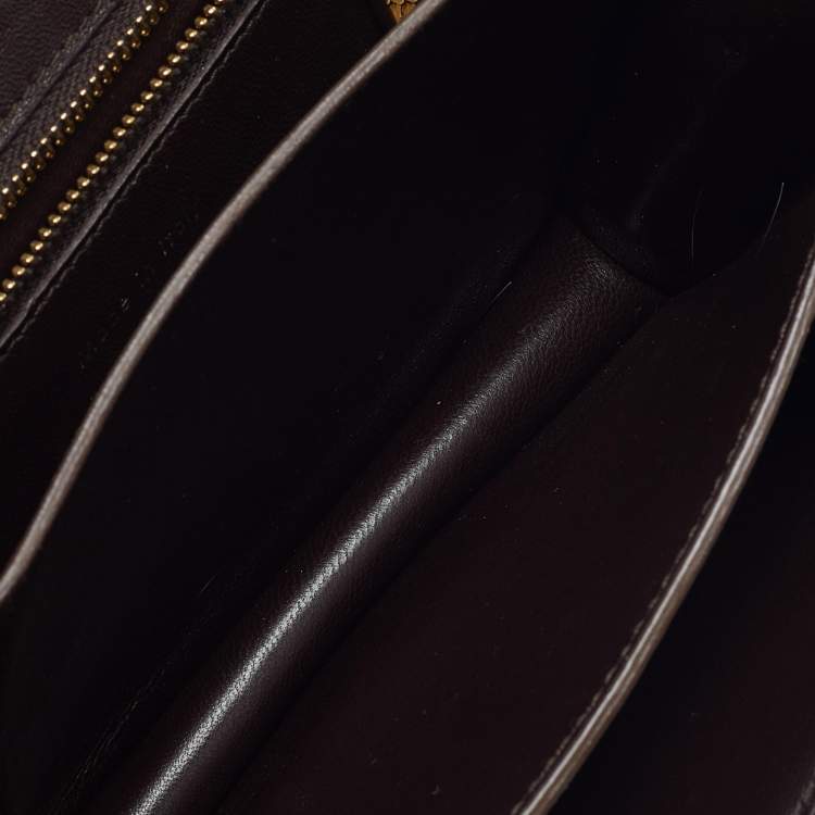 Pre Owned Celine Beige Python Small Classic Box Flap Bag