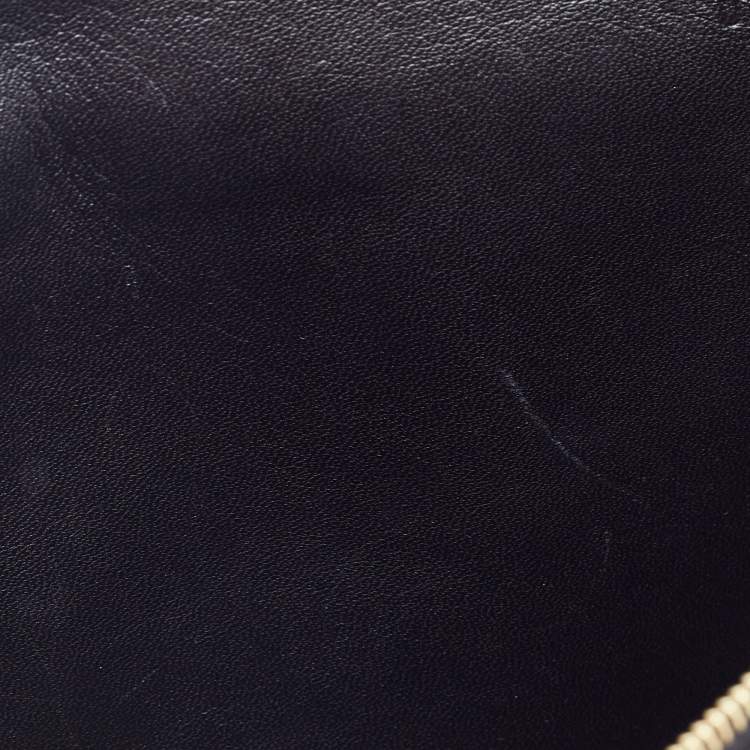 Pre Owned Celine Tri Color Leather and Python Pocket Clutch