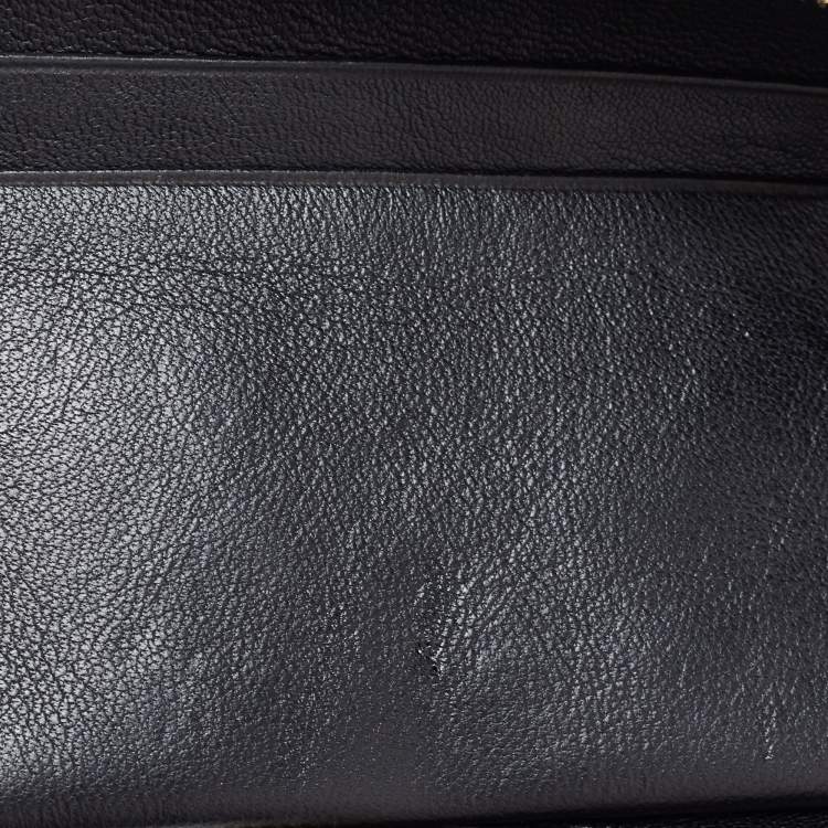 Pre Owned Celine Tri Color Leather and Python Pocket Clutch