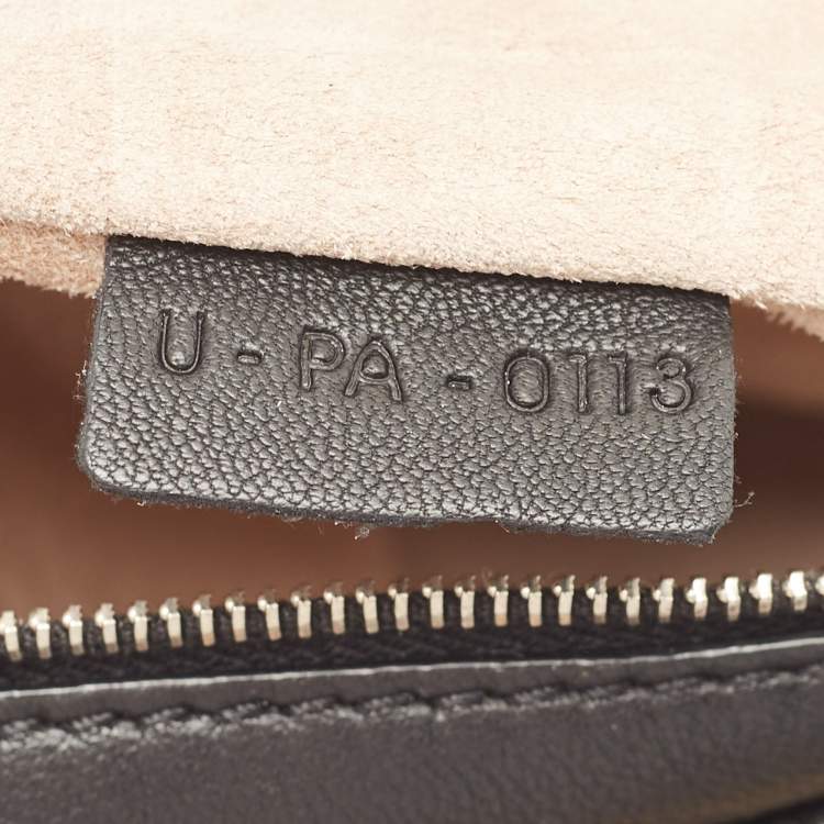 Pre Owned Celine Black Leather Zip Pouch