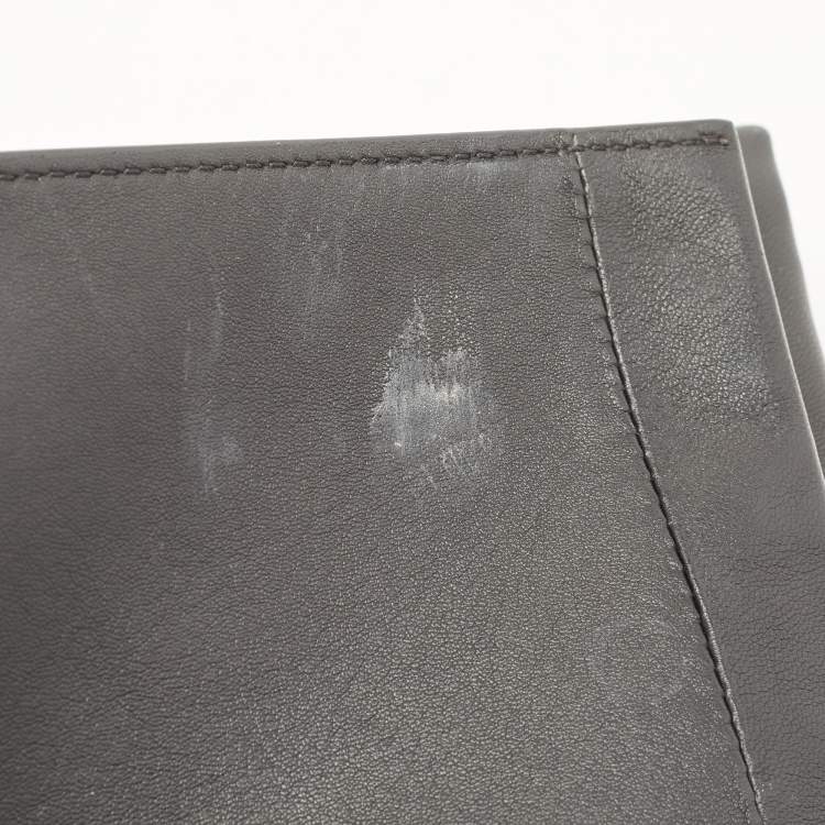 Pre Owned Celine Black Leather Zip Pouch