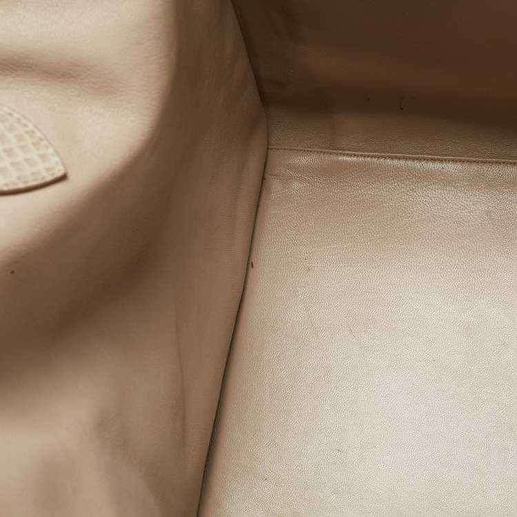 Pre Owned Celine Grey Python Medium Phantom Luggage Tote