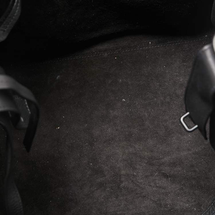 Pre Owned Celine Black Leather Medium Phantom Luggage Tote 