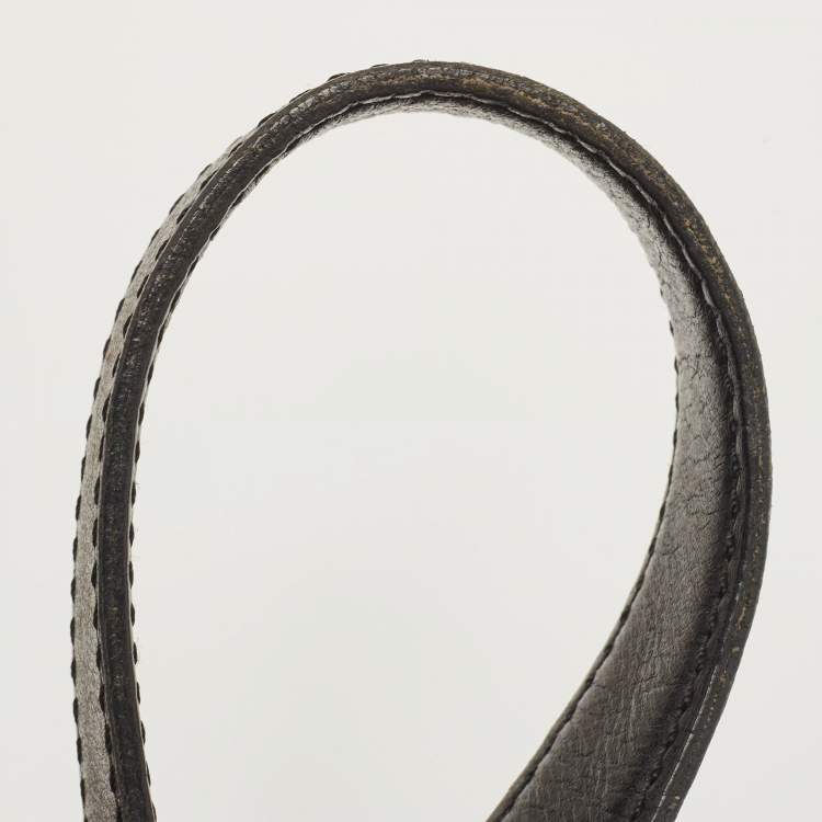 Pre Owned Celine Black Macadam Canvas And Leather Tote