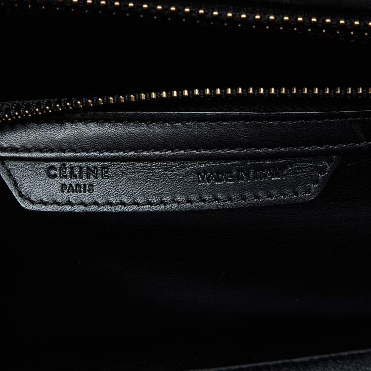 Pre Owned Celine Tri Color Leather Micro Luggage Tote