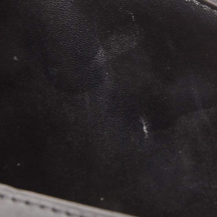 Pre Owned Celine Black/Tan Leather Large Case Flap Chain Bag