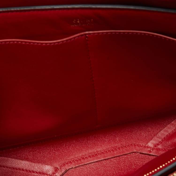 Pre Owned Celine Multicolor Python Clutch On Chain