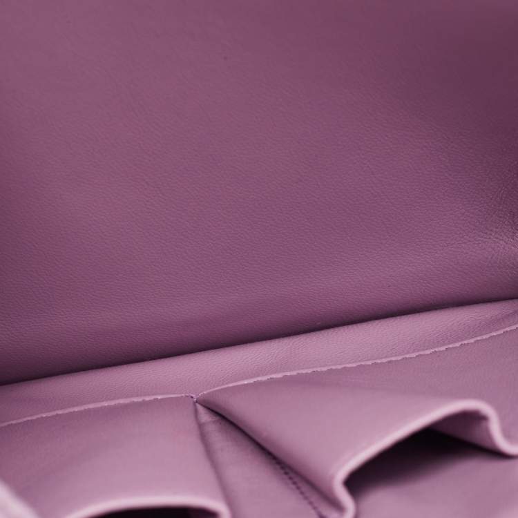 Pre Owned Celine Lilac Python Medium Classic Box Bag