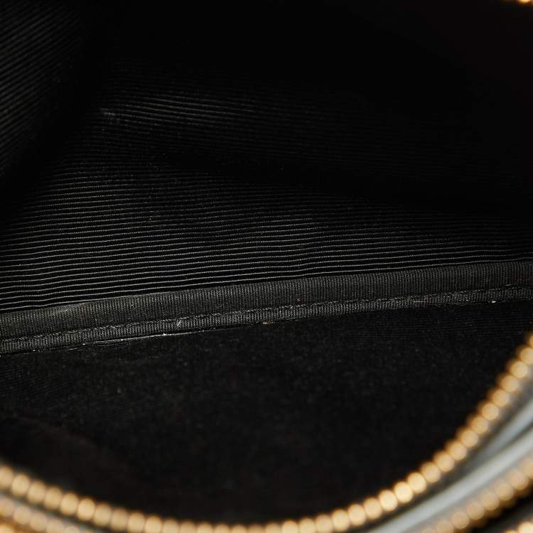 Pre Owned Celine Grey Leather Small Trio Crossbody Bag 