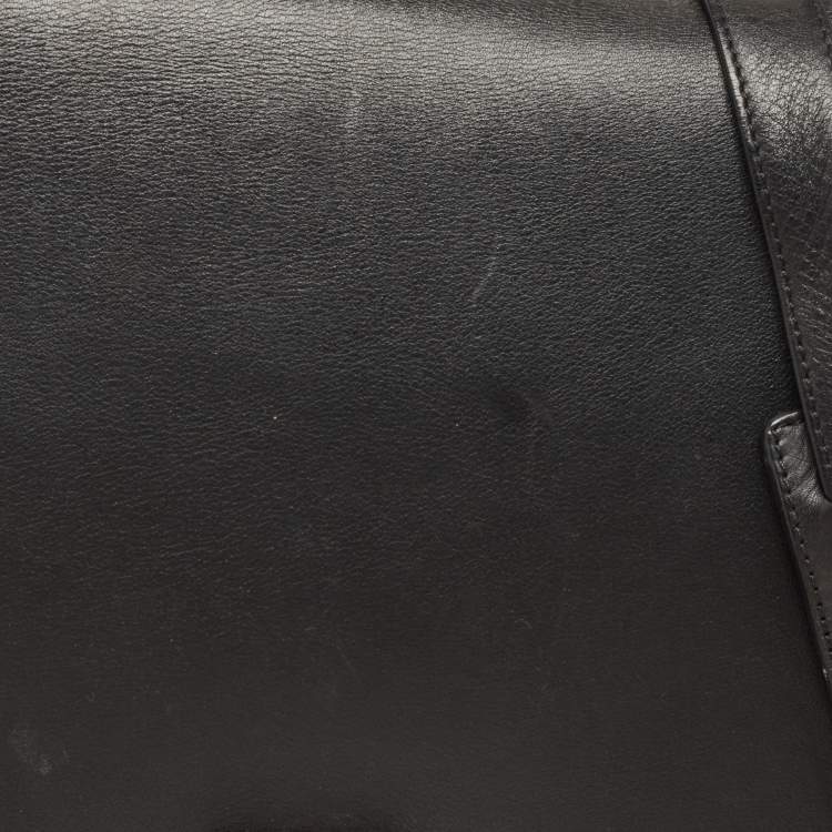 Pre Owned Celine Tri Color Leather and Suede Medium Trapeze Bag