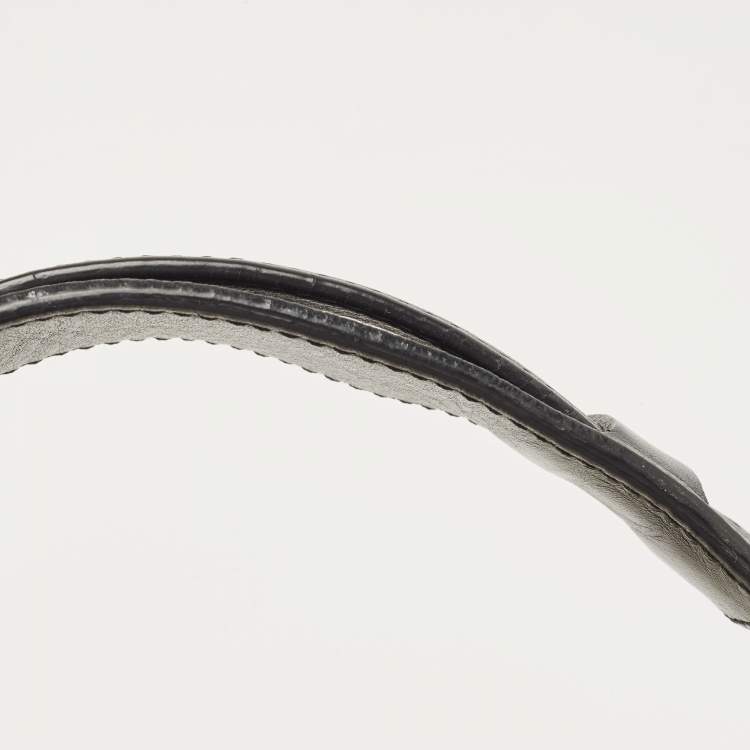 Pre Owned Celine Tri Color Leather and Suede Medium Trapeze Bag