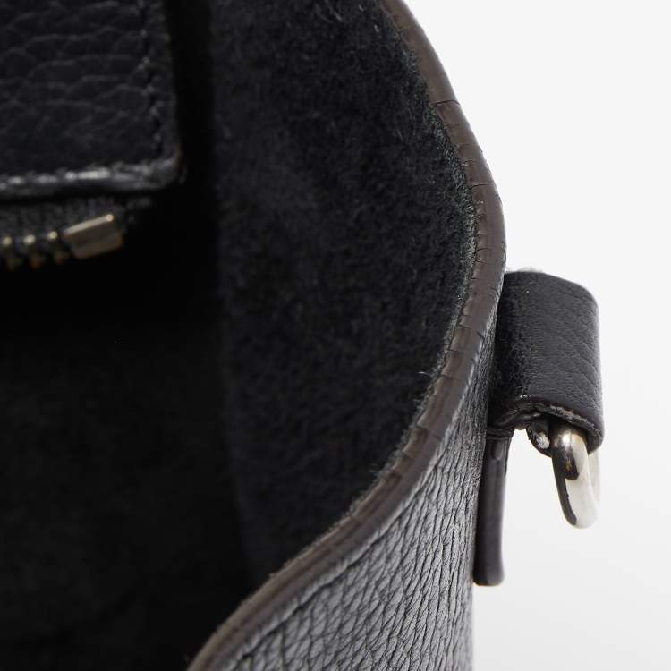 Pre Owned Celine Black Leather Nano Luggage Tote