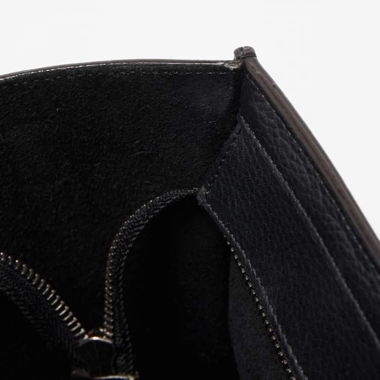 Pre Owned Celine Black Leather Nano Luggage Tote