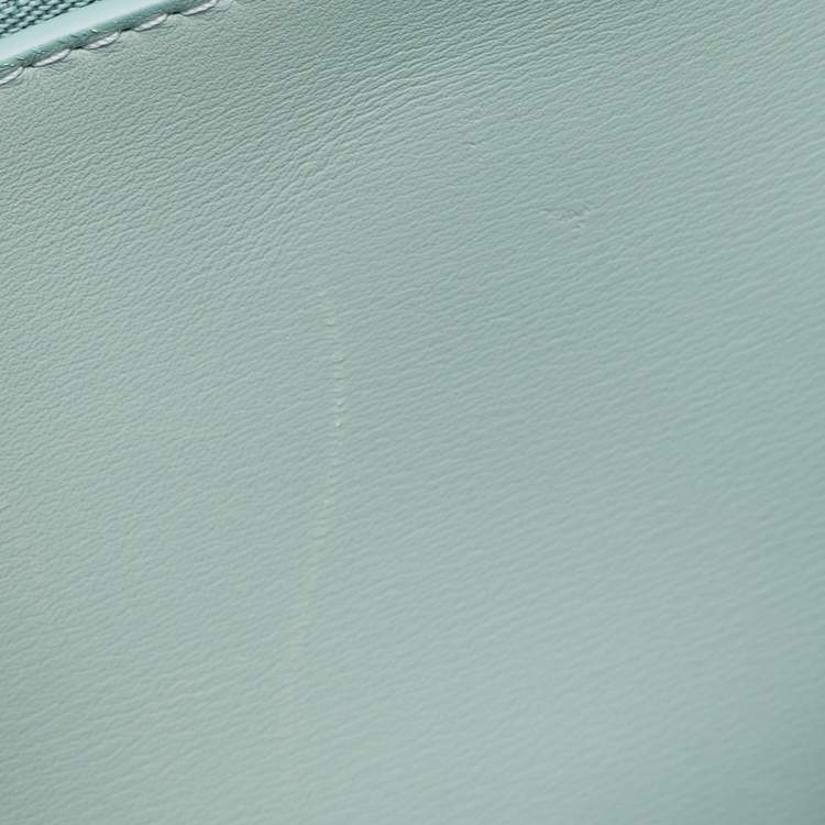 Pre Owned Celine Light Blue Leather Blade Flap Shoulder Bag