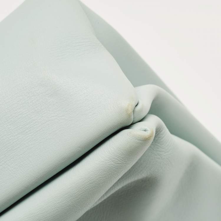 Pre Owned Celine Light Blue Leather Blade Flap Shoulder Bag