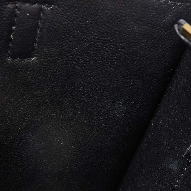 Pre Owned Celine Black Leather Nano Luggage Tote