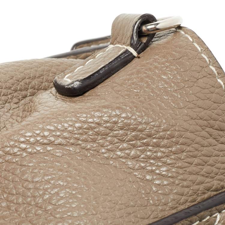 Pre Owned Celine Beige Leather Nano Luggage Tote
