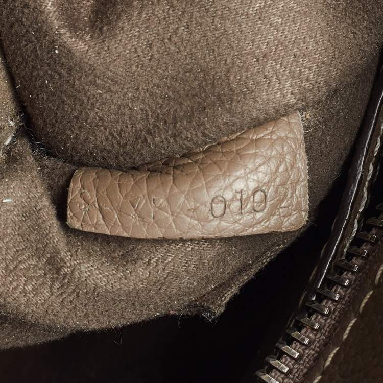 Pre Owned Celine Beige Leather Nano Luggage Tote