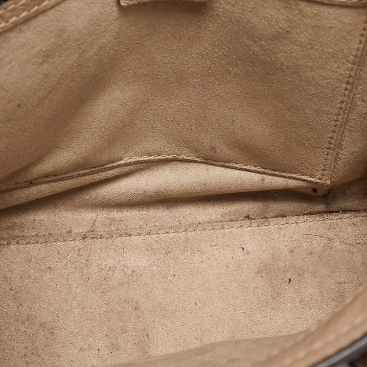 Pre Owned Céline Beige Leather Nano Luggage Tote