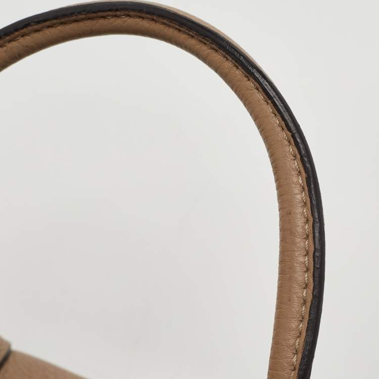 Pre Owned Céline Beige Leather Nano Luggage Tote